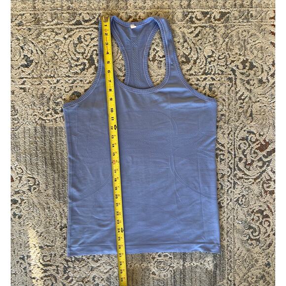 Lululemon Swiftly Tech Racerback Tank Top Size 10 Hydrangea Blue - Picture 3 of 11